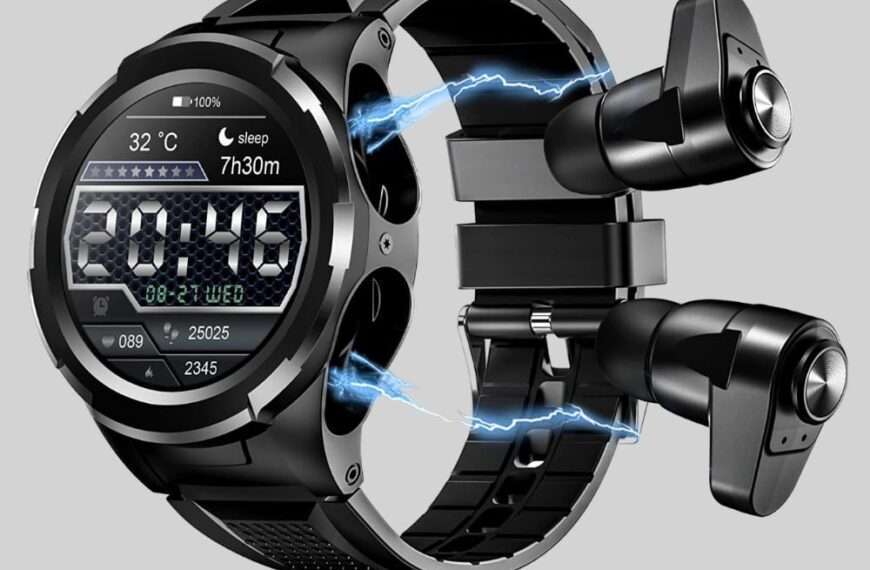Smart Watch with Earbuds