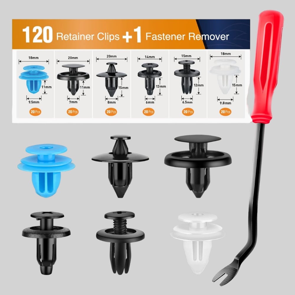 thumbnail image 2 of Genuine OEM Toyota Tail Light Retainer Clips – Nifco America 4-Pack – Yellow Angled Plastic – 81496-21010 2 of 5